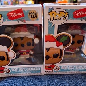 Disney Mickey and Minnie funko pop gingerbread
